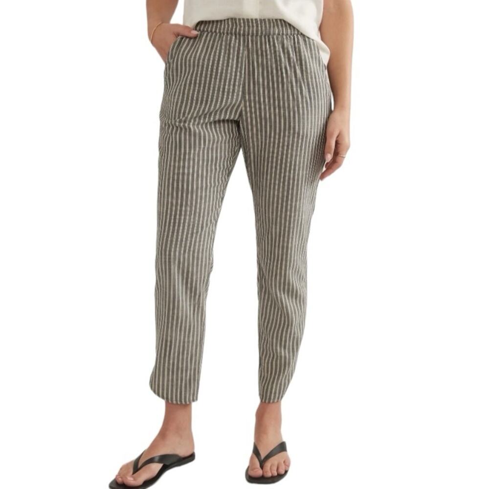 Marine Layer Allison Pull On Tan Black Pants size small